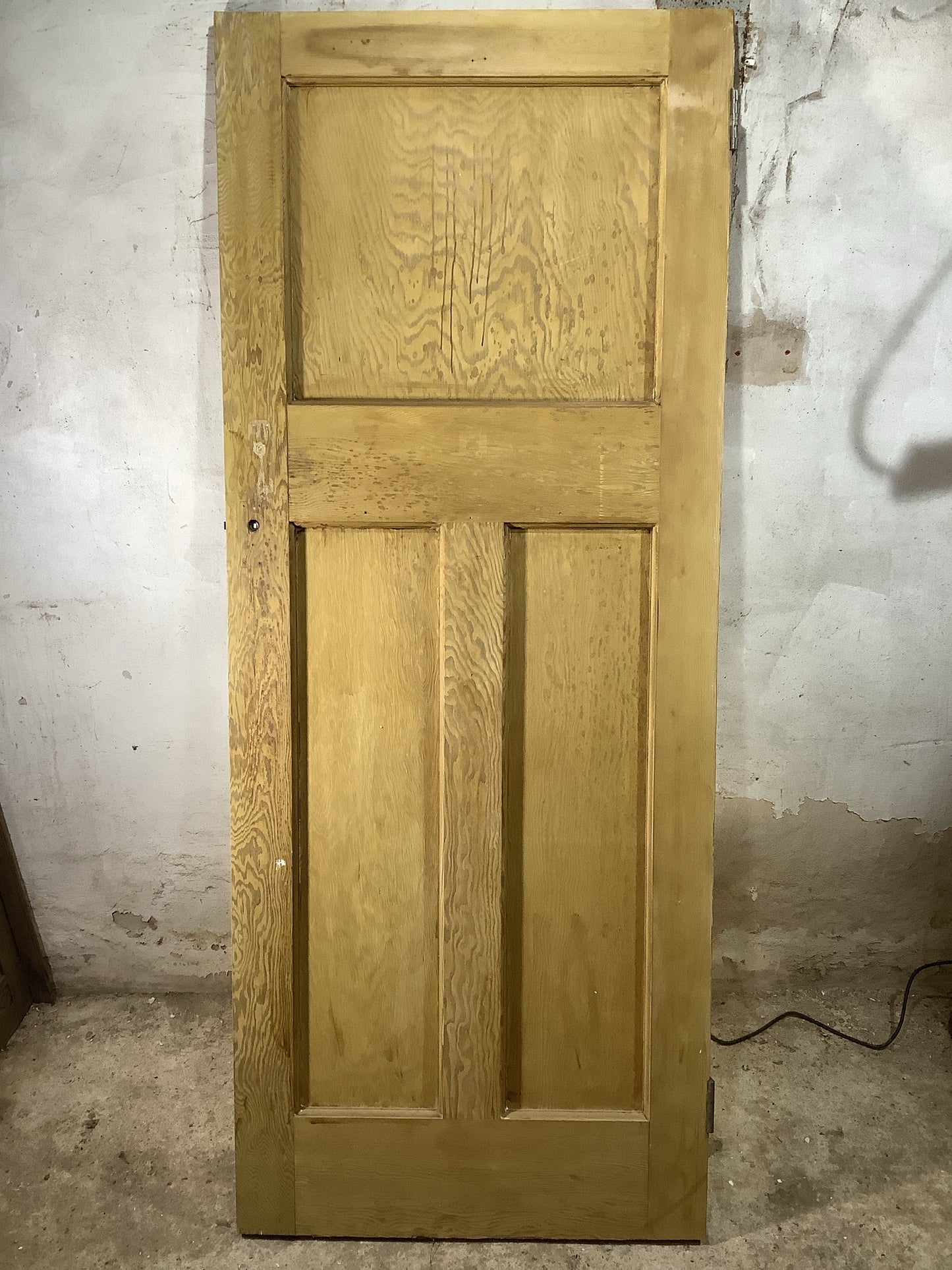 7th Pic 1930s Internal Stripped Pitch Pine Reclaimed Door