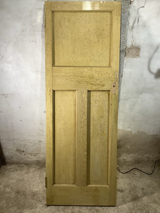 Main Picture 1930s Internal Stripped  Pitch Pine Reclaimed Door