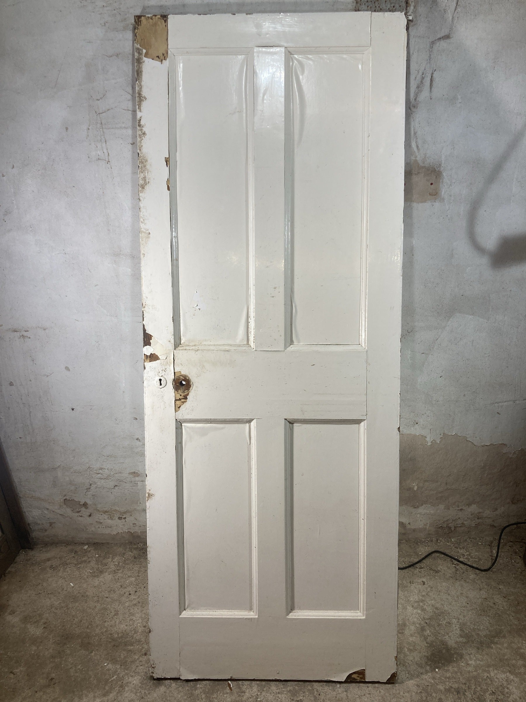 Main Picture 1930s Internal Painted  Pine Reclaimed Door