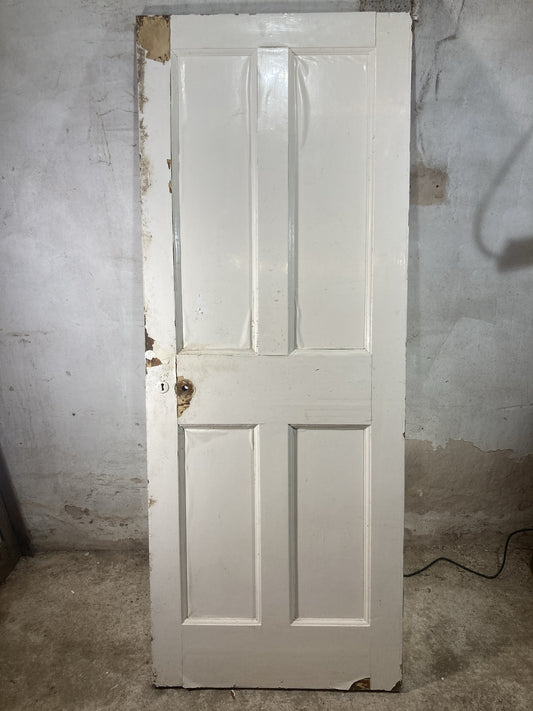 Main Picture 1930s Internal Painted  Pine Reclaimed Door
