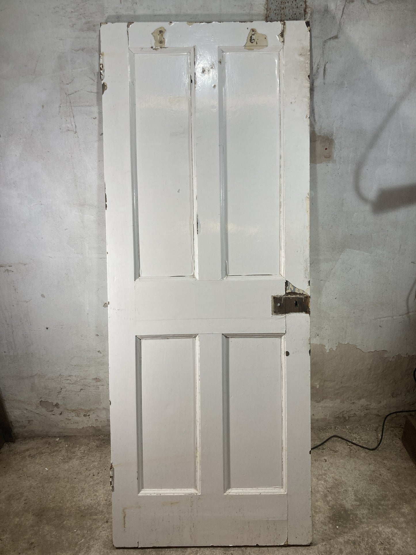 7th Pic 1930s Internal Painted Pine Reclaimed Door