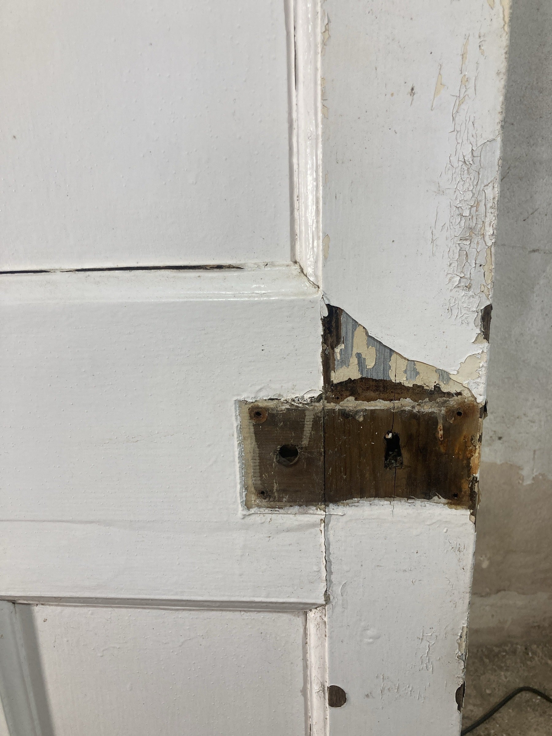 10th Pic 1930s Internal Painted  Pine Reclaimed Door