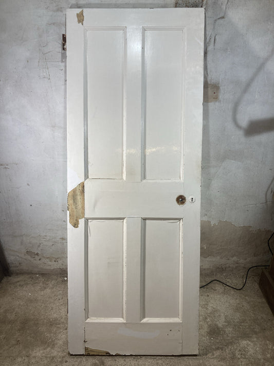 Main Picture 1930s Internal Painted  Pine Reclaimed Door