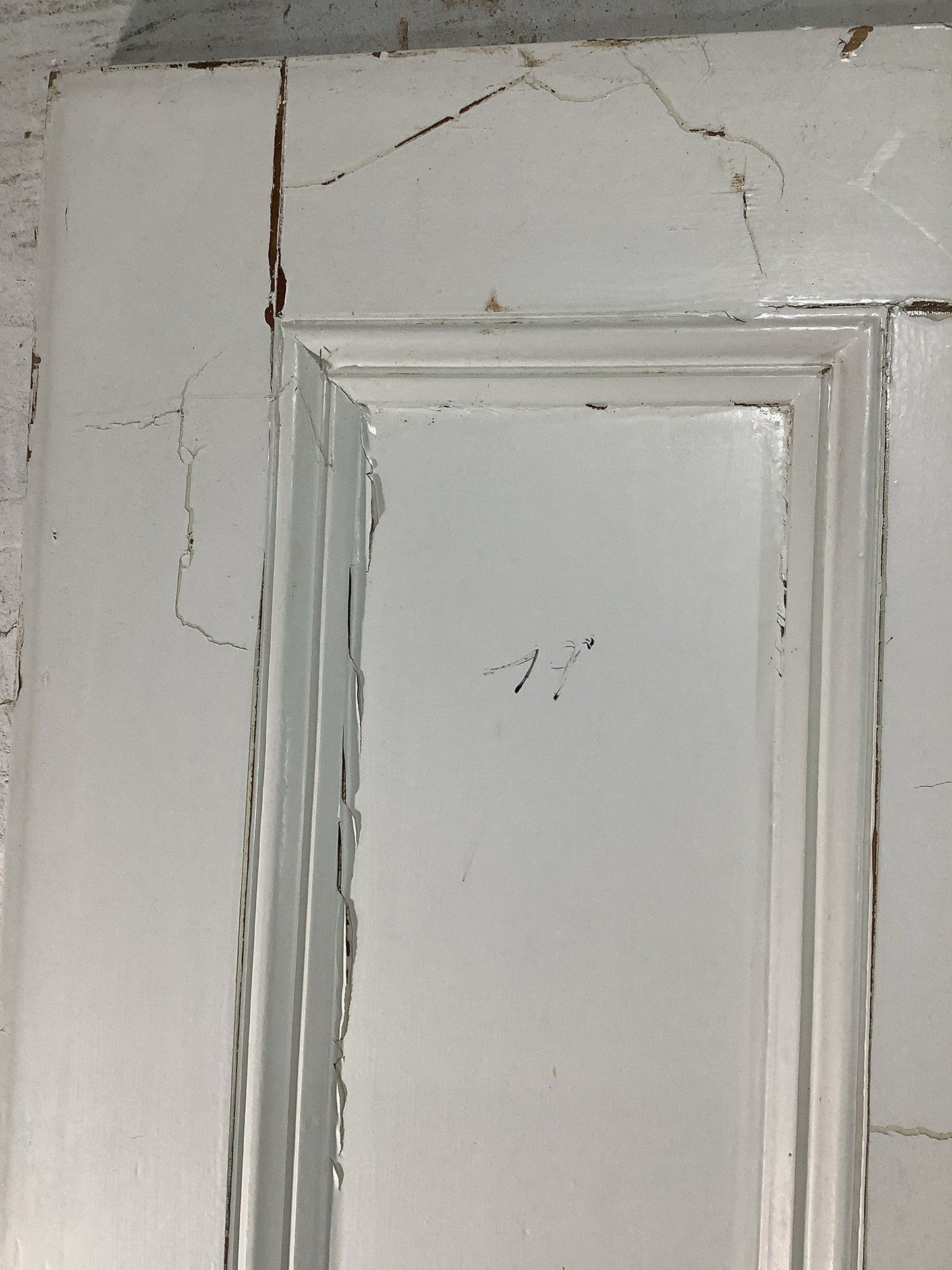 5th Pic Victorian Internal Painted Pine Reclaimed Door