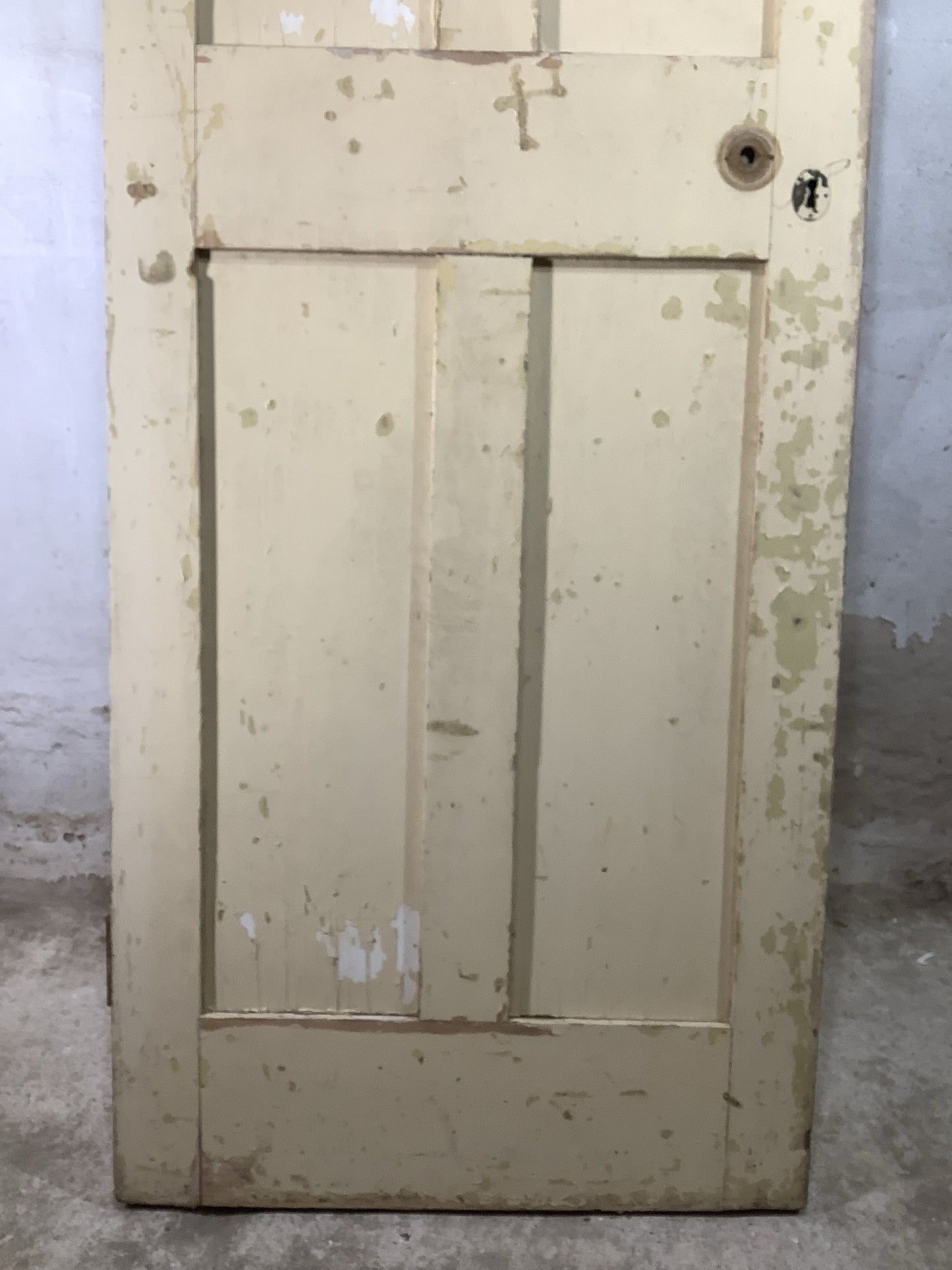 3rd Pic Old Internal Painted Pine Reclaimed Door