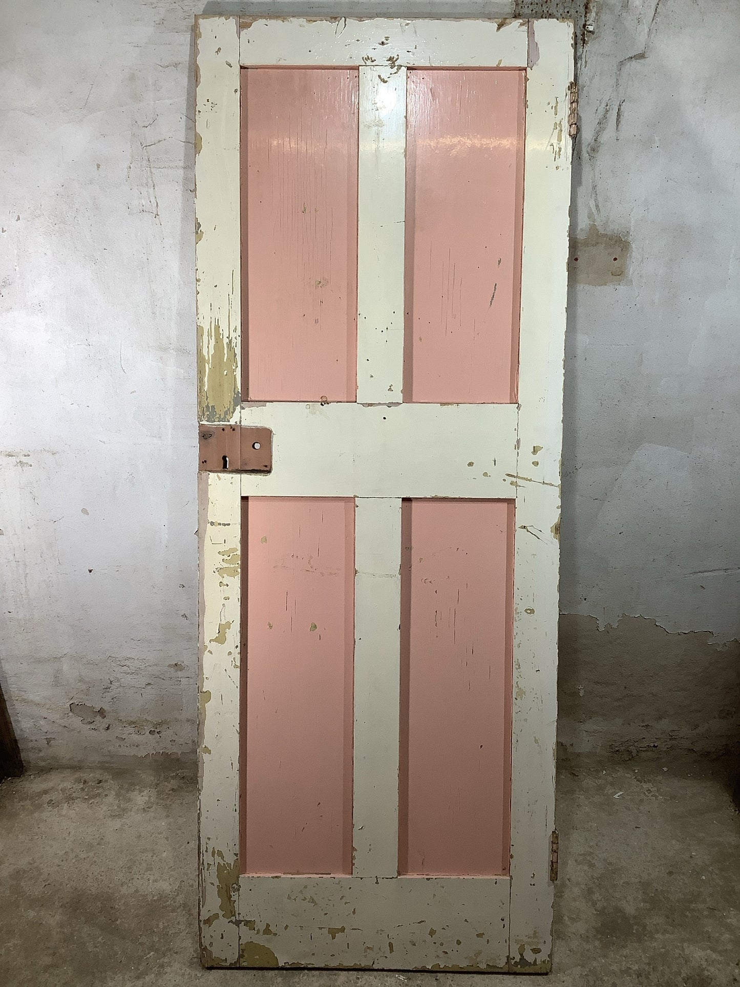 7th Pic Old Internal Painted Pine Reclaimed Door
