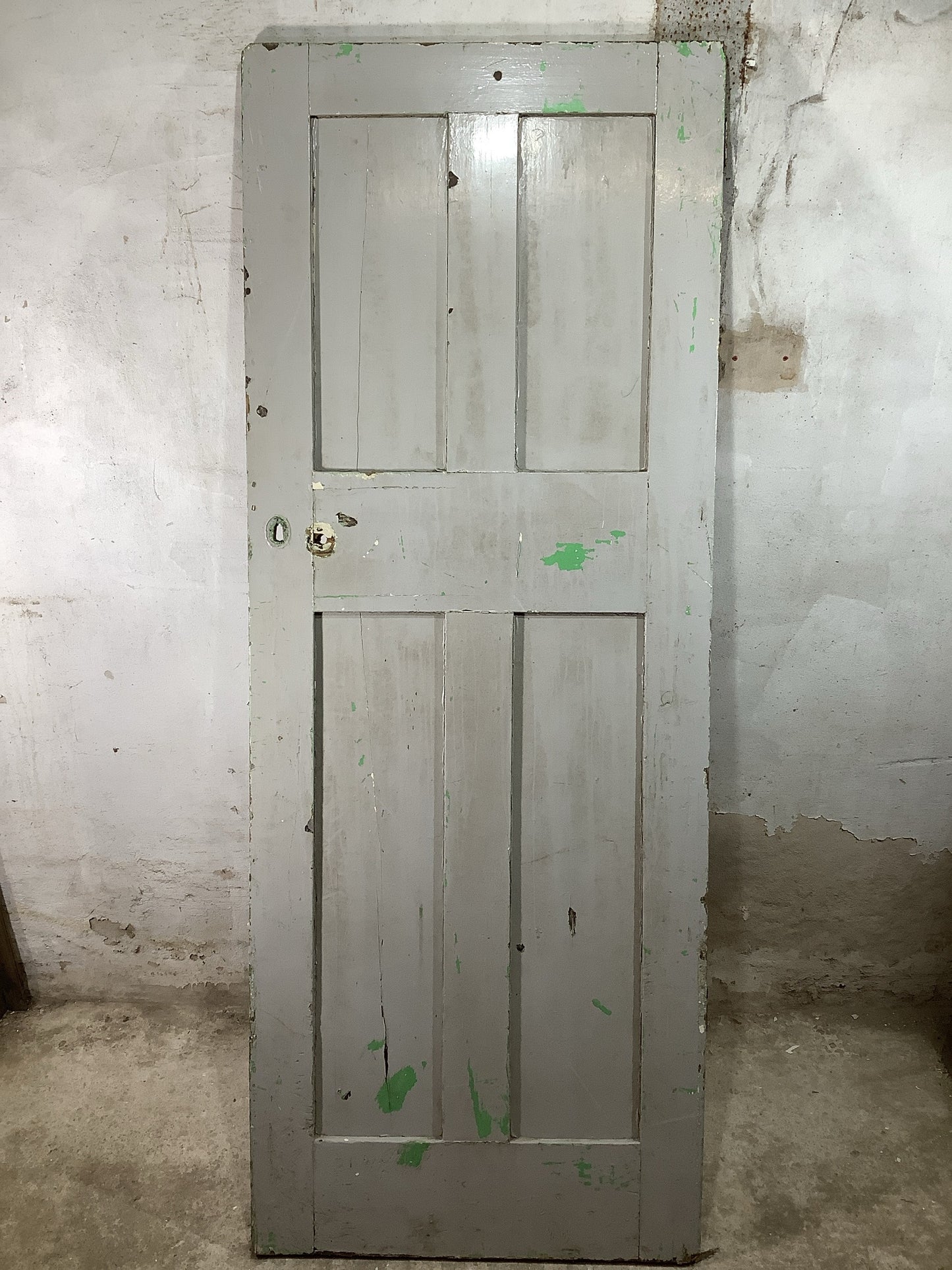 7th Pic Old Internal Painted Pine Reclaimed Door