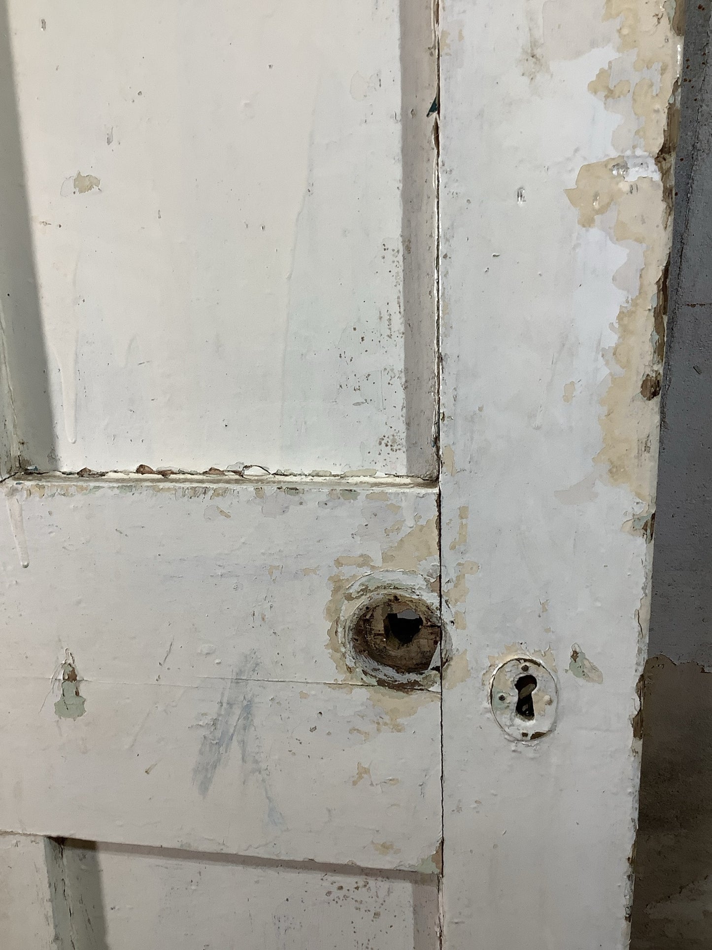 4th Pic Old Internal Painted Pine Reclaimed Door