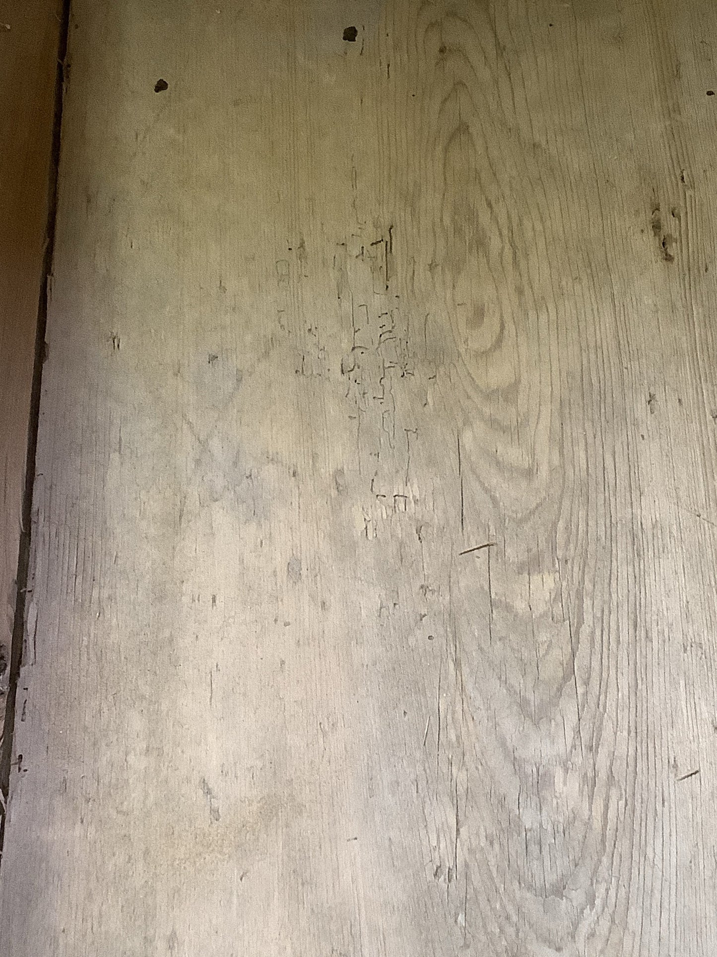 Victorian Stripped Pine Wooden Large Blanket Box Chest With Wrought Iron Handles