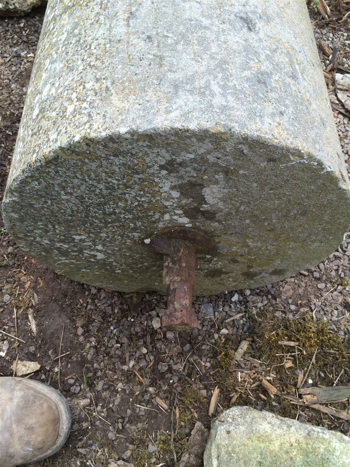 Reclaimed Victorian Old Millstone 19“