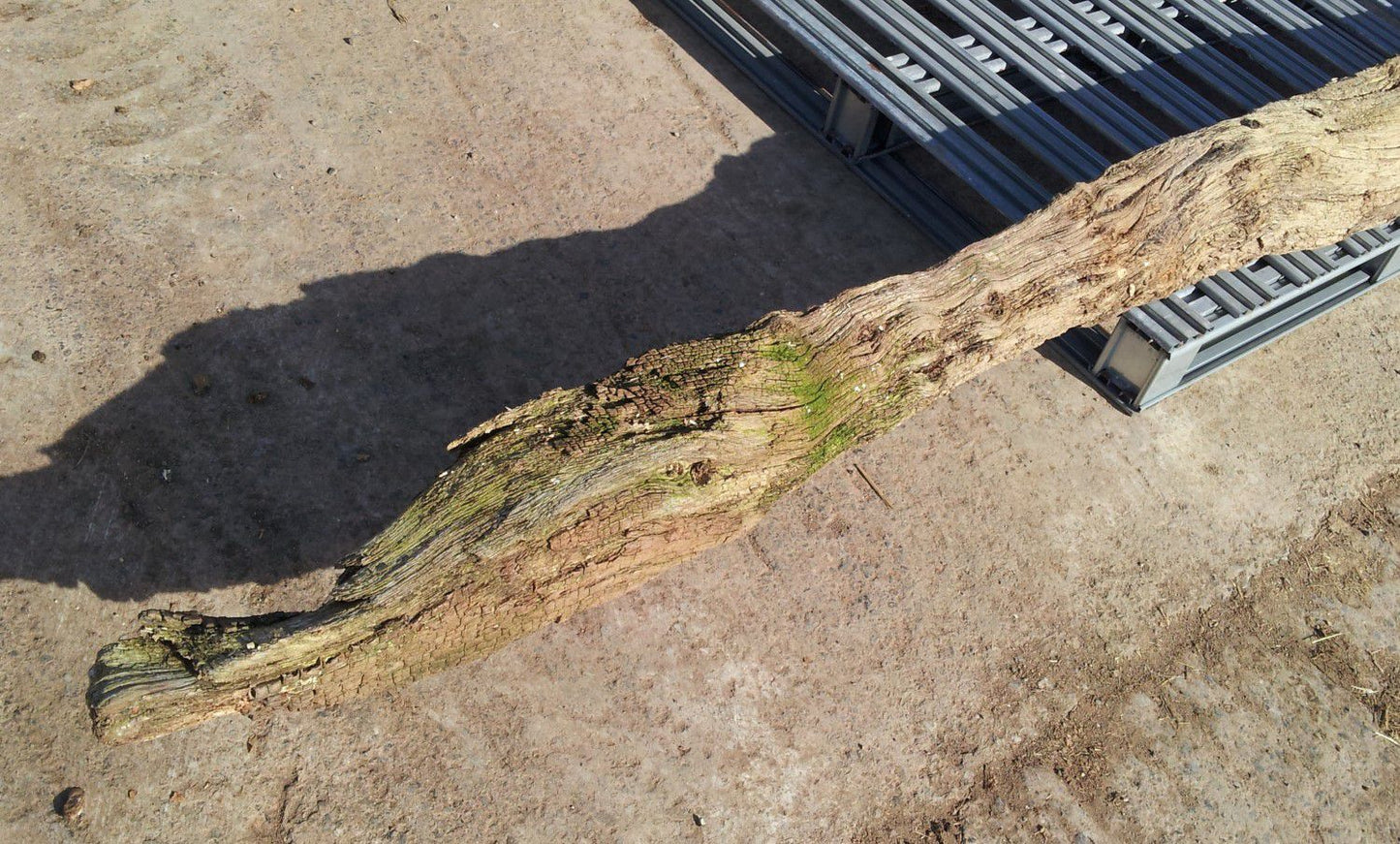 Rustic Reclaimed Very Weathered Oak Beam 10ft 3ins