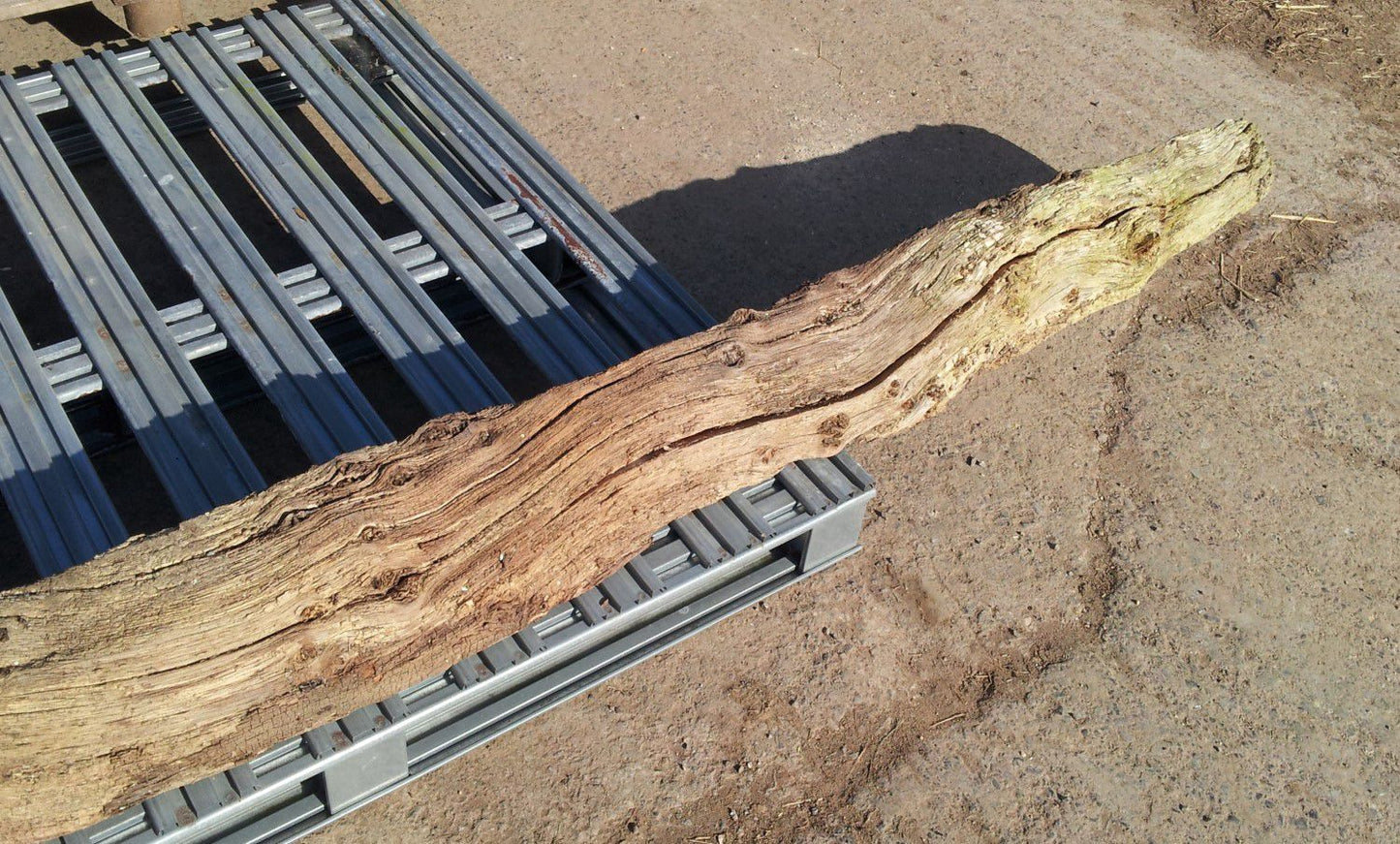 Rustic Reclaimed Very Weathered Oak Beam 10ft 3ins