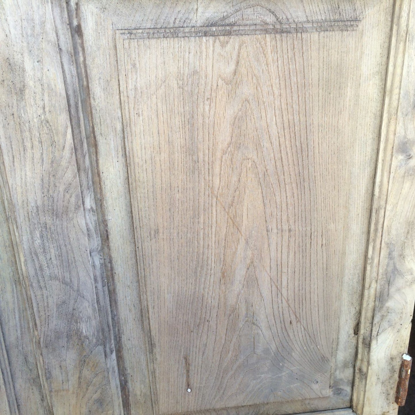 32 1/2“x72 1/4” Unusual Reclaimed Rustic 4 Raised Panel Stripped Elm Door
