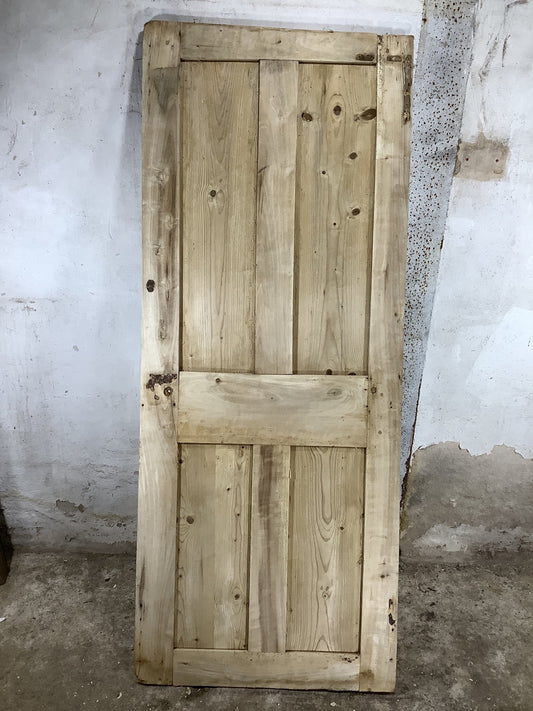 Main Picture Victorian Internal Stripped  Elm Reclaimed Door