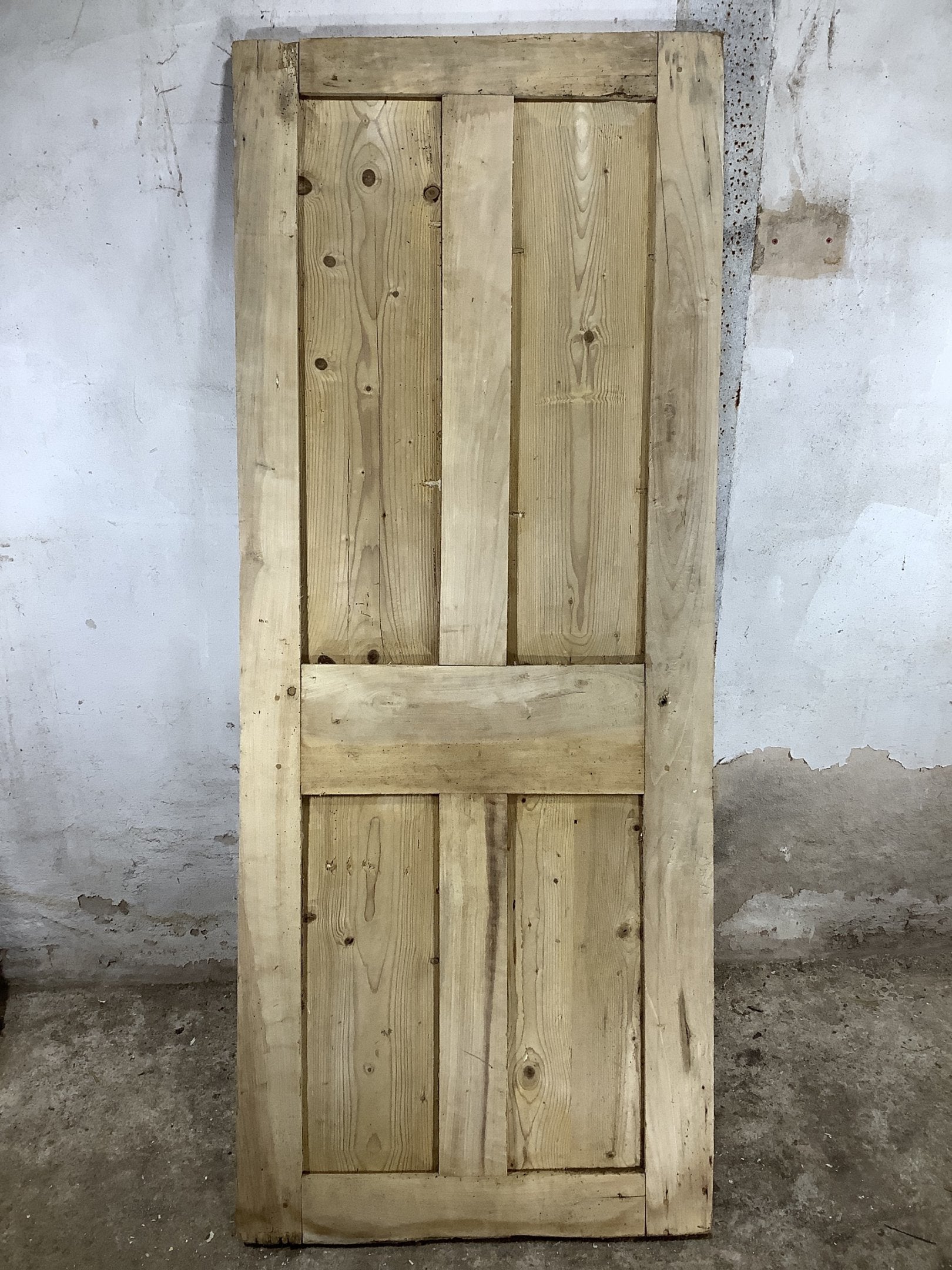 7th Pic Victorian Internal Stripped  Elm Reclaimed Door