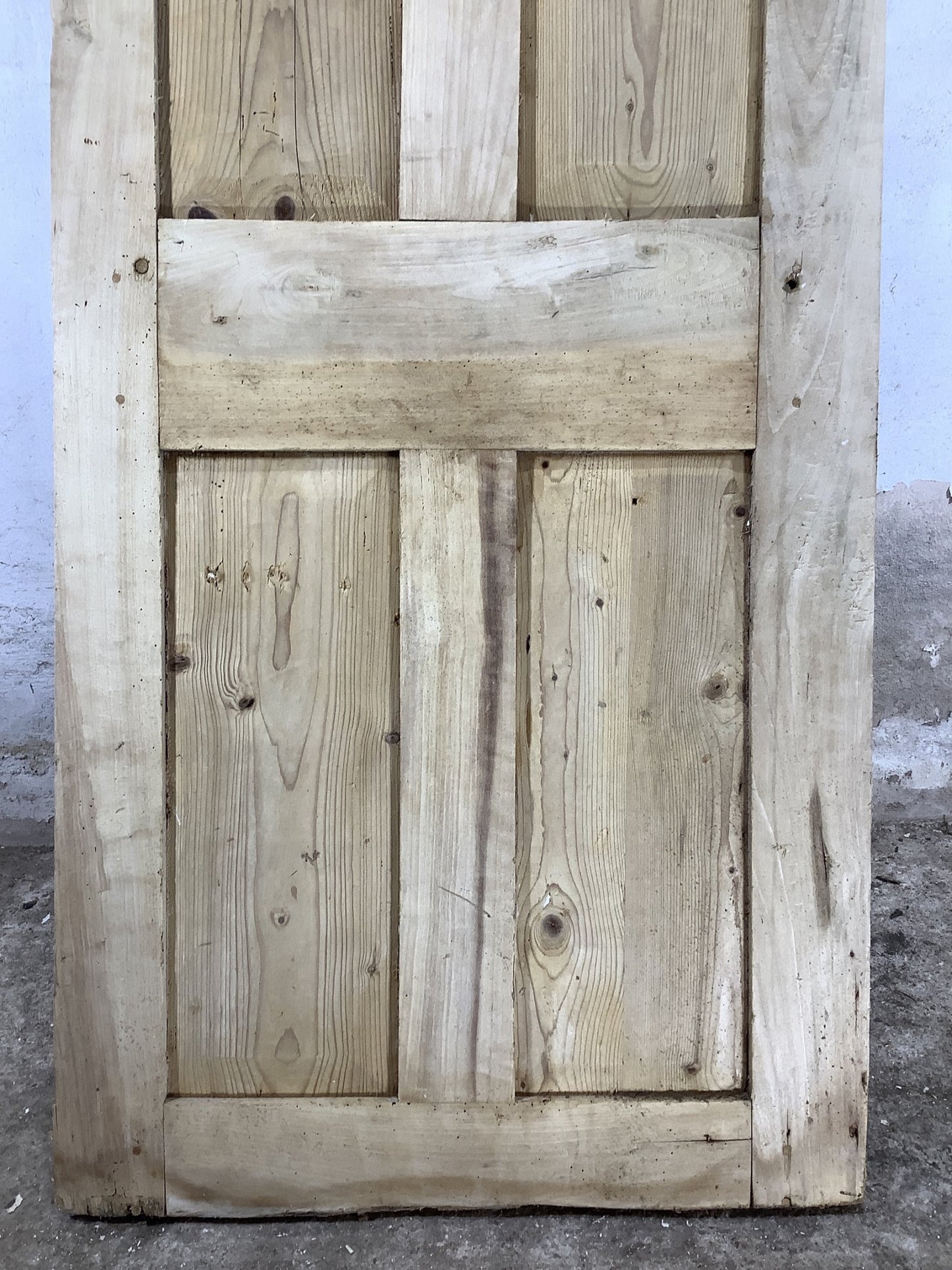 9th Pic Victorian Internal Stripped  Elm Reclaimed Door