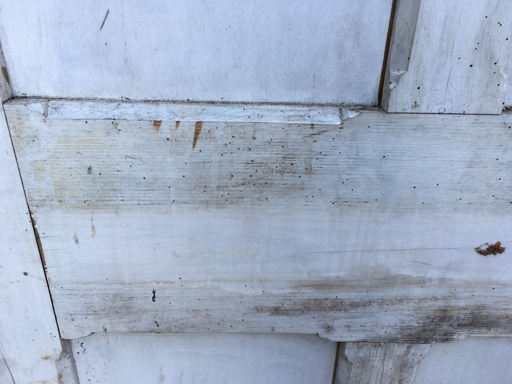 36 1/4”x88 1/2” Tall Victorian Painted Pine Six Panel 2over2over2 External Door