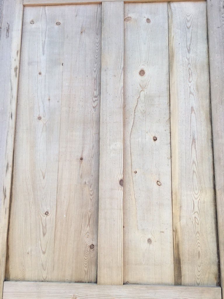 34”x102 3/4” Victorian Stripped Pine Four Panel 2 Over 2 Tall Wide Internal Door