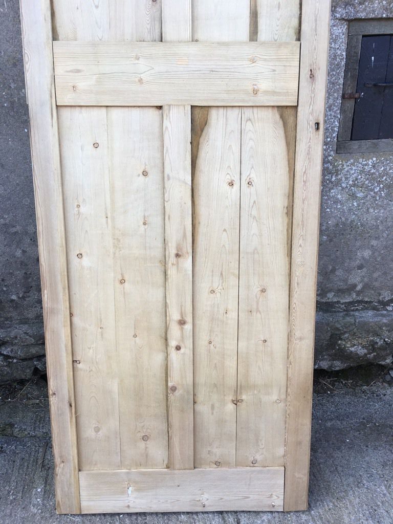 34”x102 3/4” Victorian Stripped Pine Four Panel 2 Over 2 Tall Wide Internal Door
