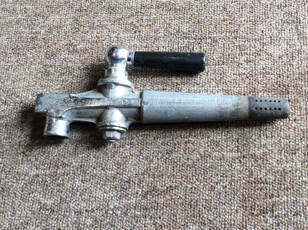 Old Chromed Brass Barrel Keg Tap Home Brewing