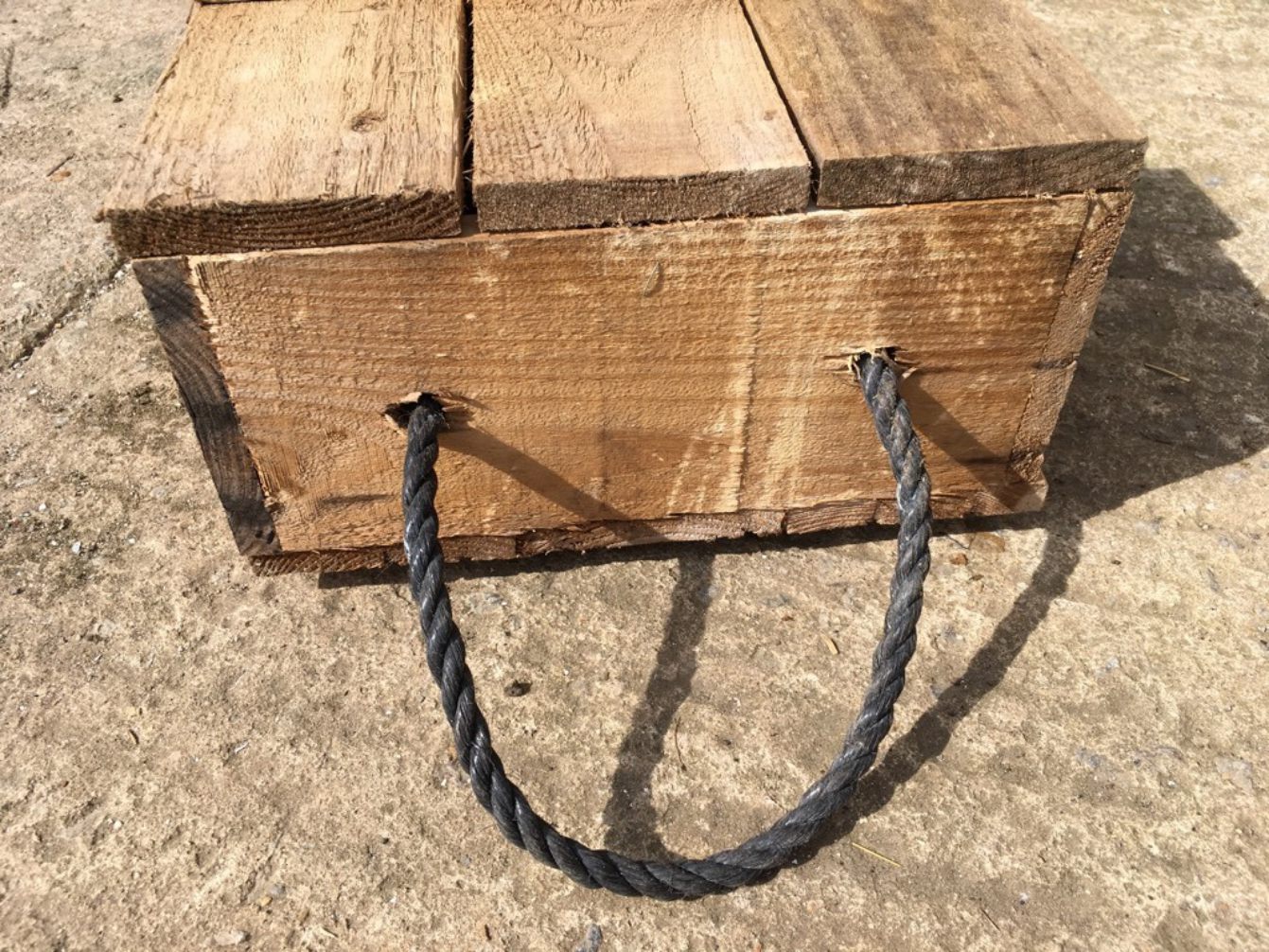 Reclaimed Old Pine Rustic Tool Box Storage Chest 42 1/8” Long