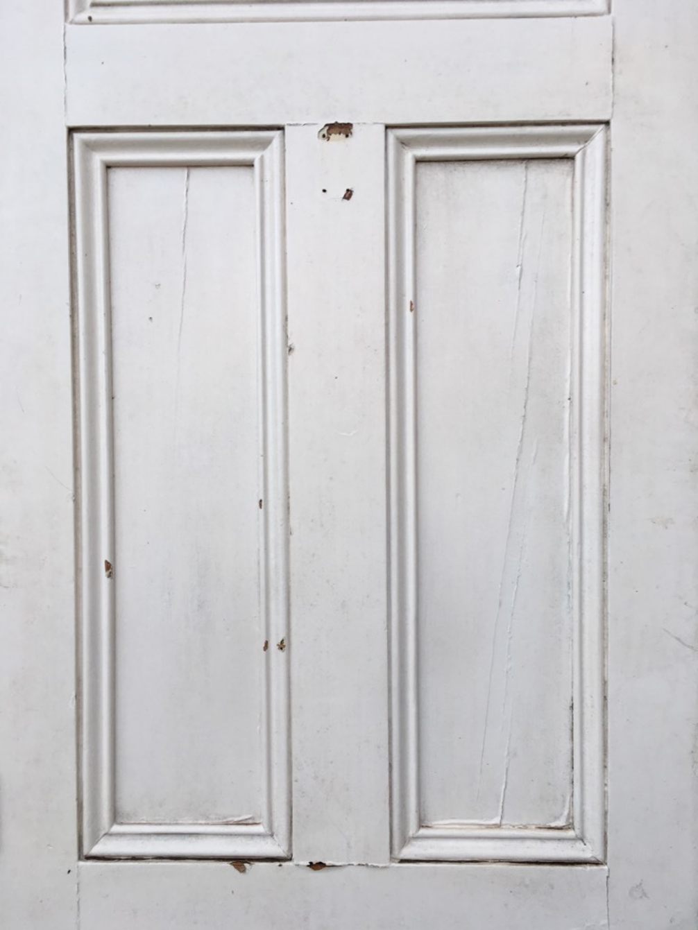 31 3/8”x85 3/4” Tall Victorian Painted Pine Five Panel 1over4 Internal Door