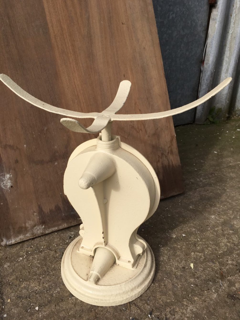 Vintage Cast Iron & Brass Spring Balance Scales 20lbs