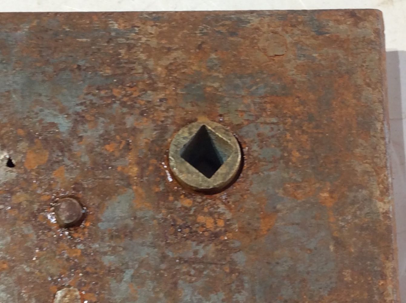 4½”x7” Victorian Steel & Brass Rim Lock Left Hand Door