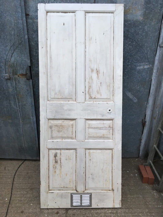 34 1/4”x84 1/4” Georgian Painted Pine Six Panel 2over2over2 Wide Internal Door
