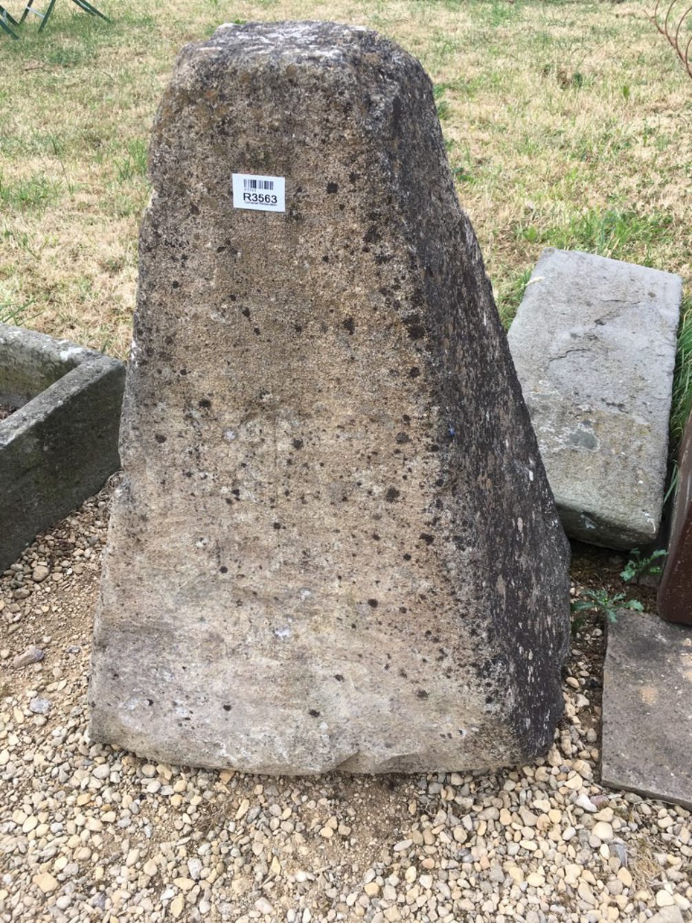 Antique Large Old Staddle Stone Mushroom Cotswold Base 74cm High