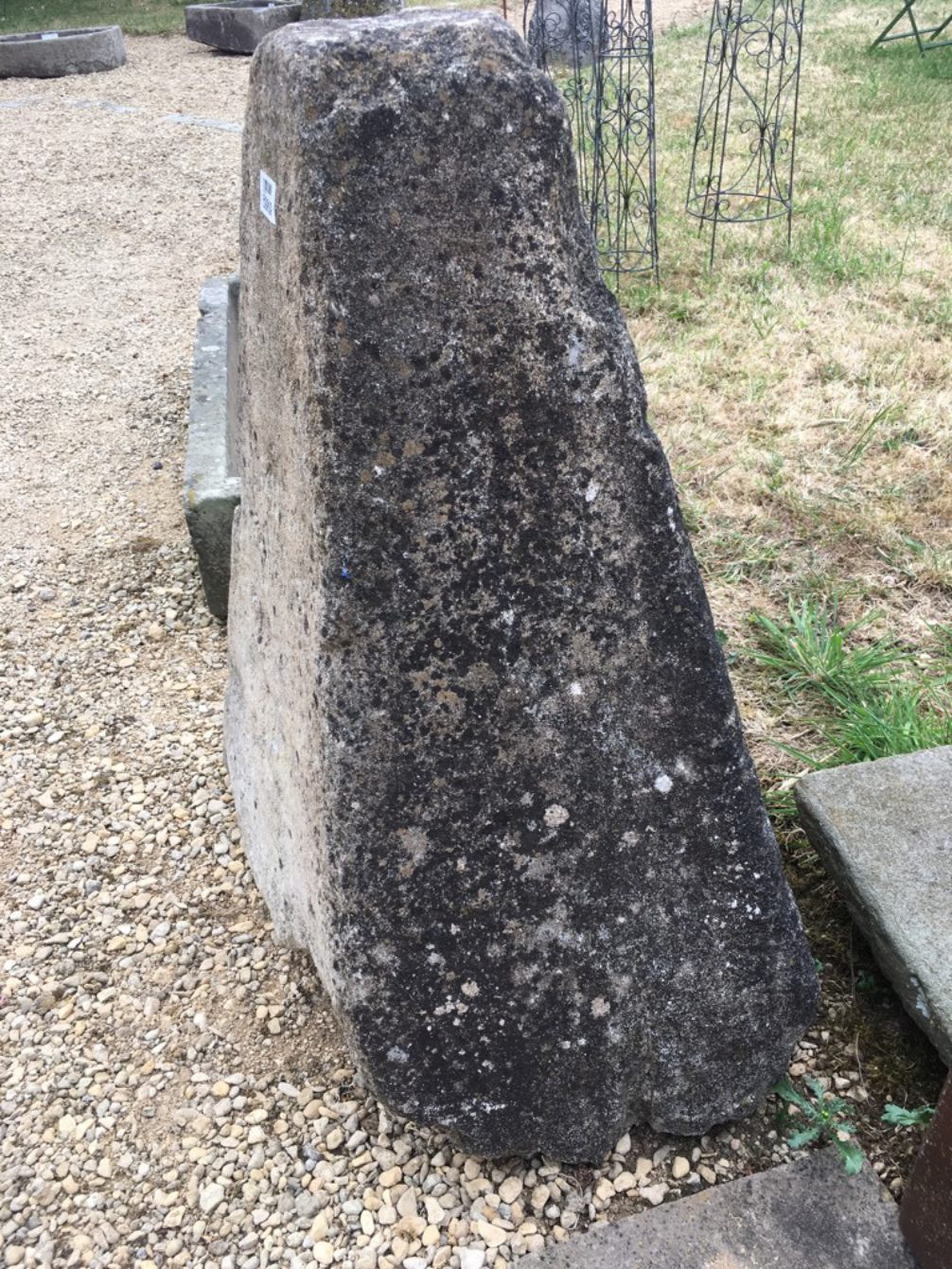 Antique Large Old Staddle Stone Mushroom Cotswold Base 74cm High