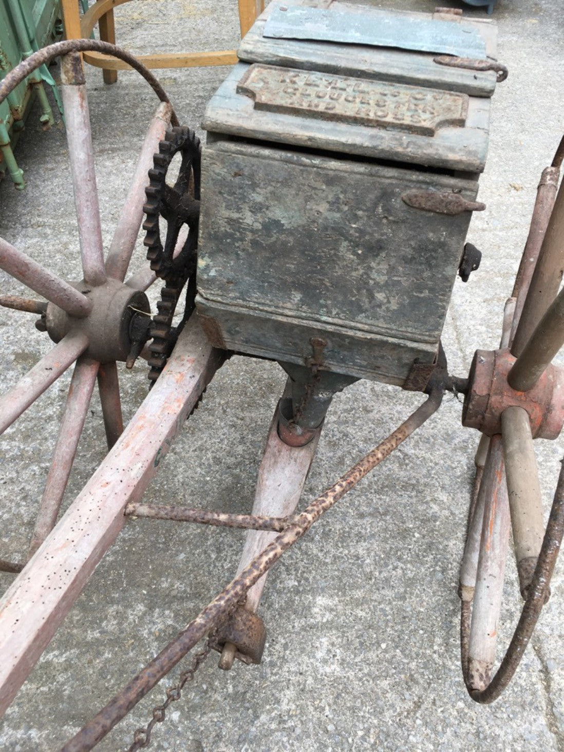 Interesting Old Collectors Seed Drill Kell & Co Of Gloucester & Ross