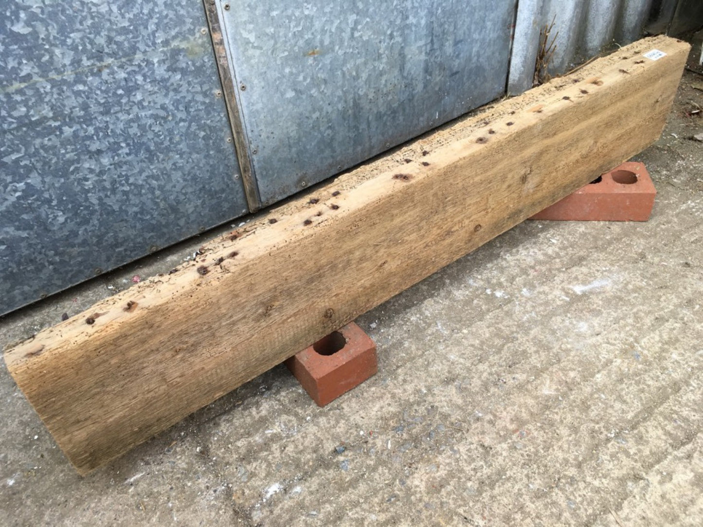 116.7cm Or 45 7/8” Long Reclaimed Old Pine Shelf