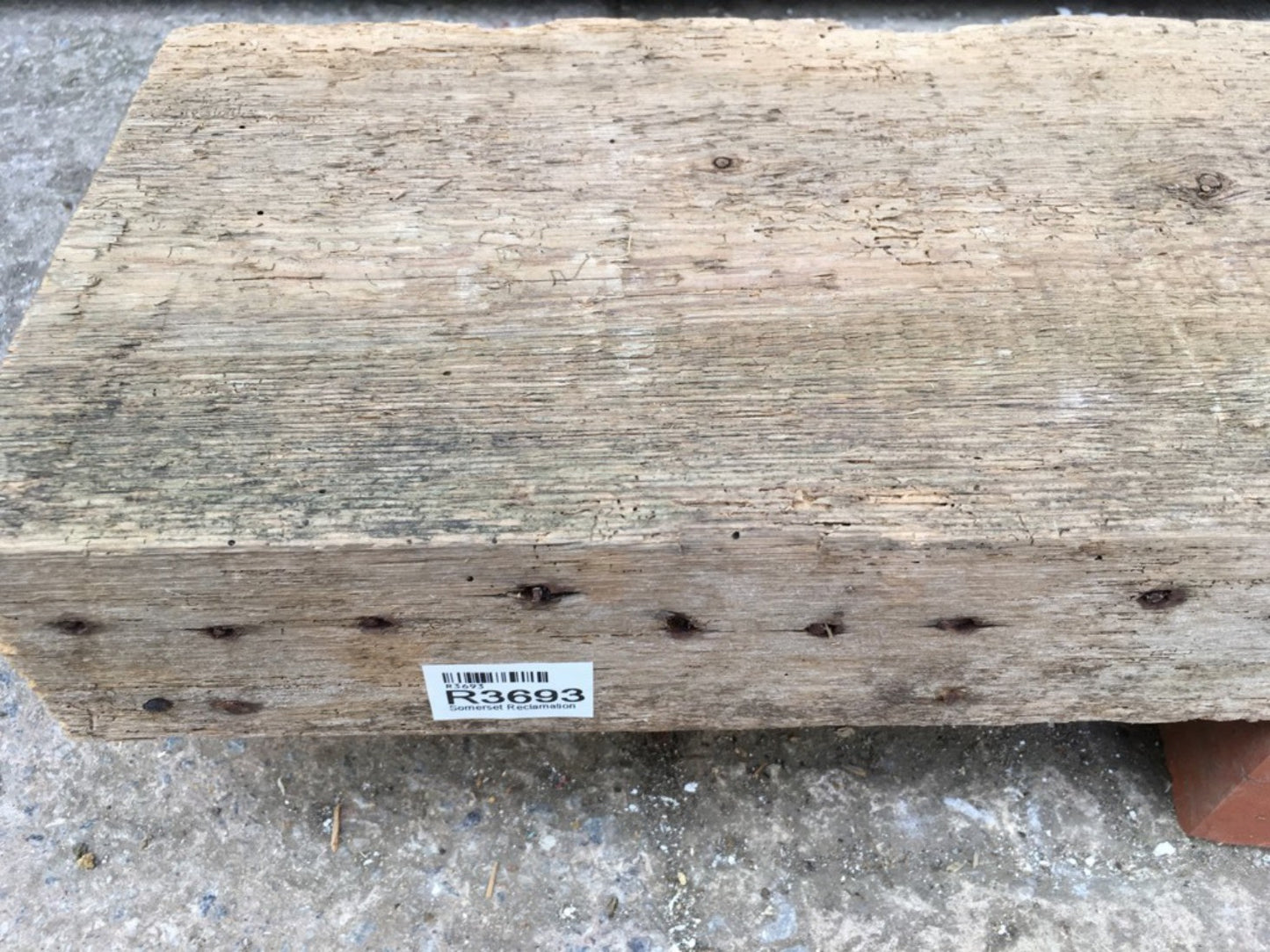 116.7cm Or 45 7/8” Long Reclaimed Old Pine Shelf