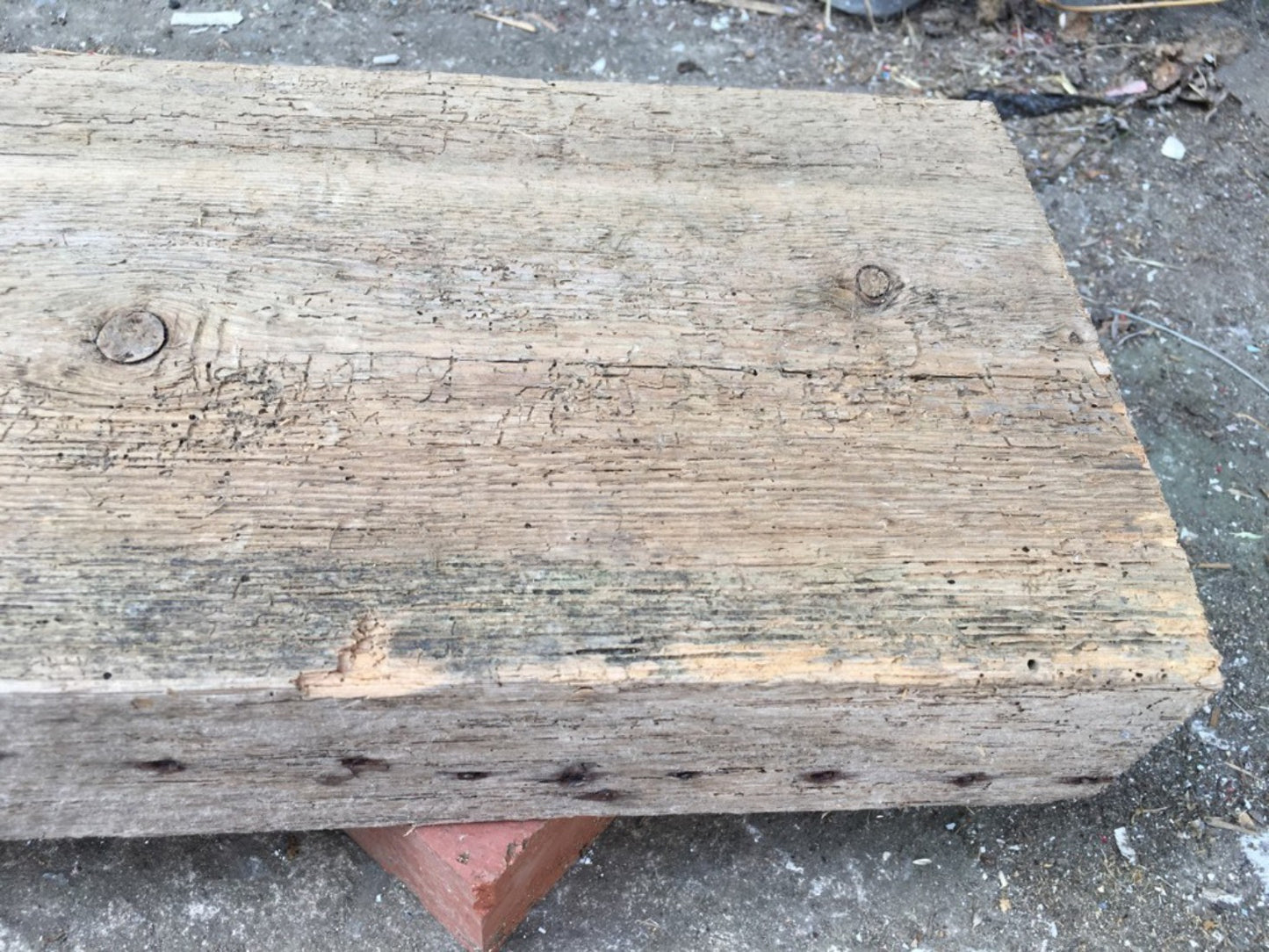 116.7cm Or 45 7/8” Long Reclaimed Old Pine Shelf