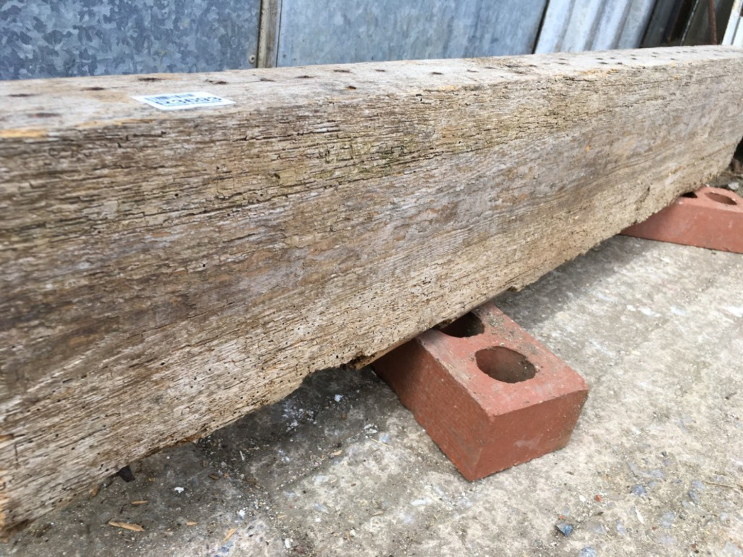 116.7cm Or 45 7/8” Long Reclaimed Old Pine Shelf