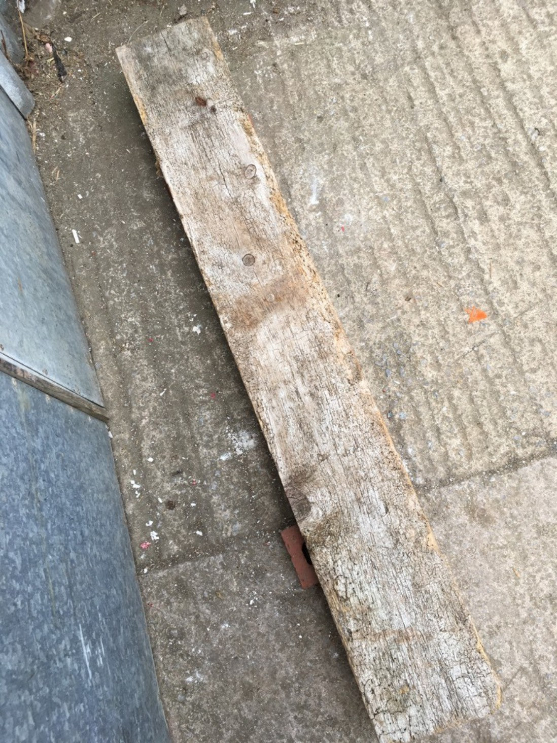 53 7/8inch Or 137cm Long Reclaimed Old Pine Shelf Timber Beam