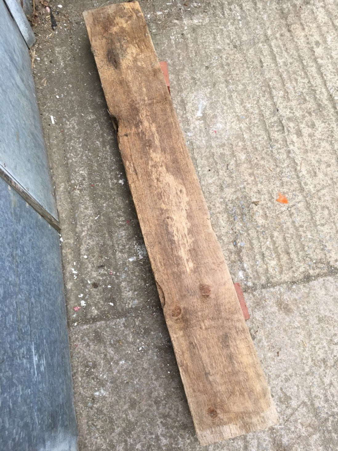 53 7/8inch Or 137cm Long Reclaimed Old Pine Shelf Timber Beam