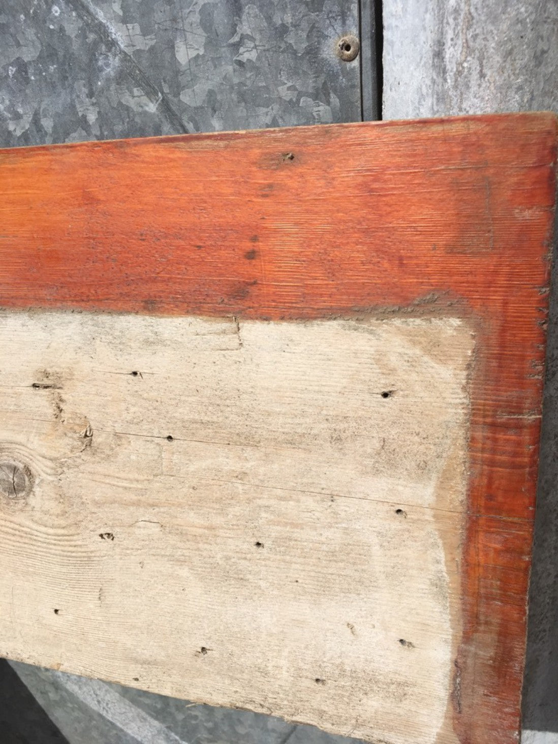 58 3/8 X 10 3/8 Inches Old Reclaimed Pine Over Mantel Shelf