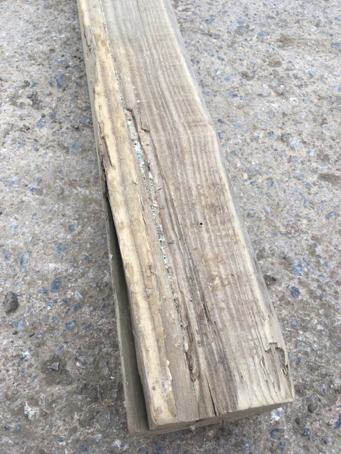 183.8cm Long Reclaimed Old Pine Timber Beam Chunky Shelf