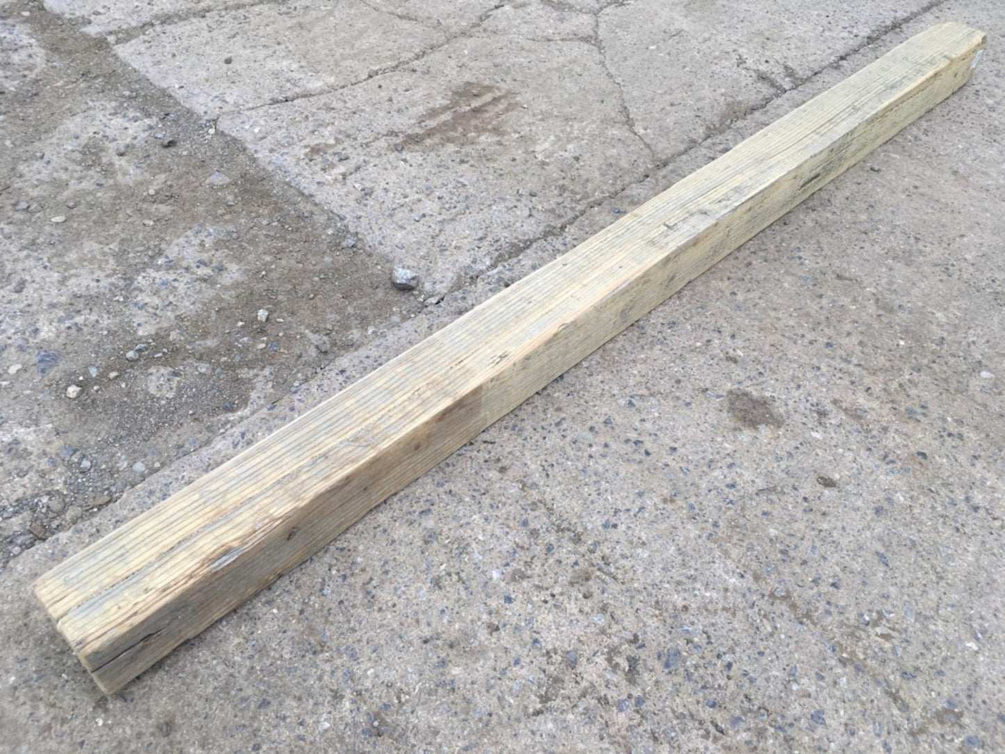 183.8cm Long Reclaimed Old Pine Timber Beam Chunky Shelf