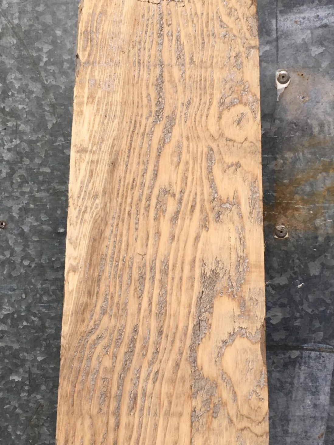 7ft 6 7/8" Or 2.31m Long Reclaimed Old Chunky Pine Beam