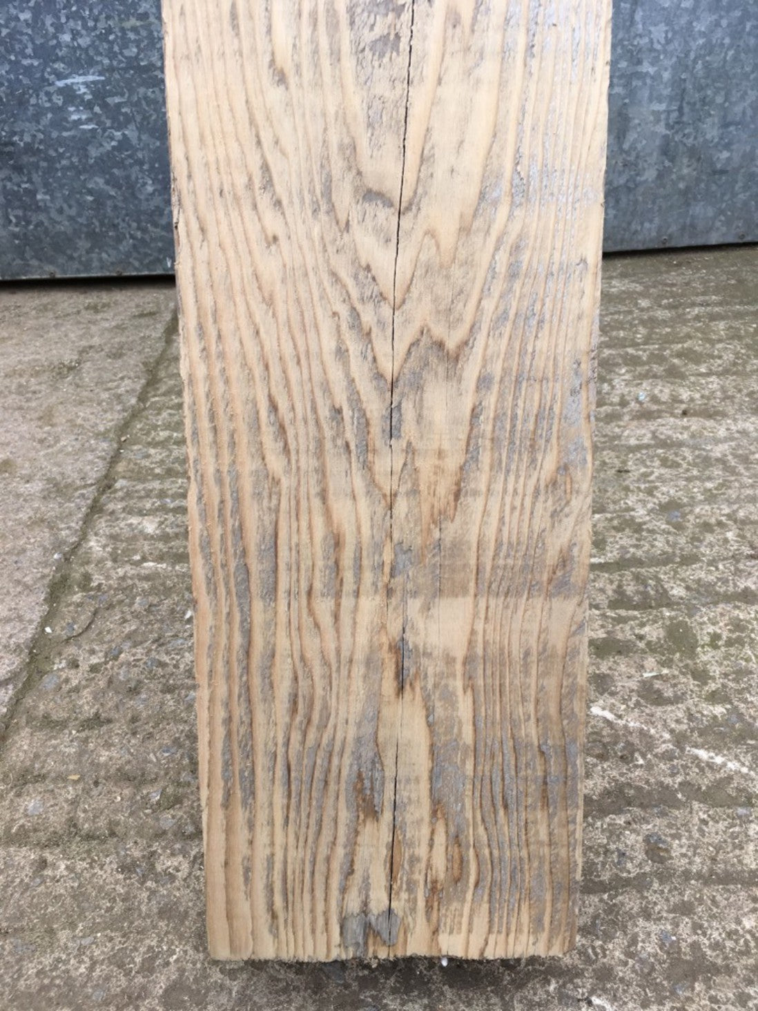7ft 6 7/8" Or 2.31m Long Reclaimed Old Chunky Pine Beam