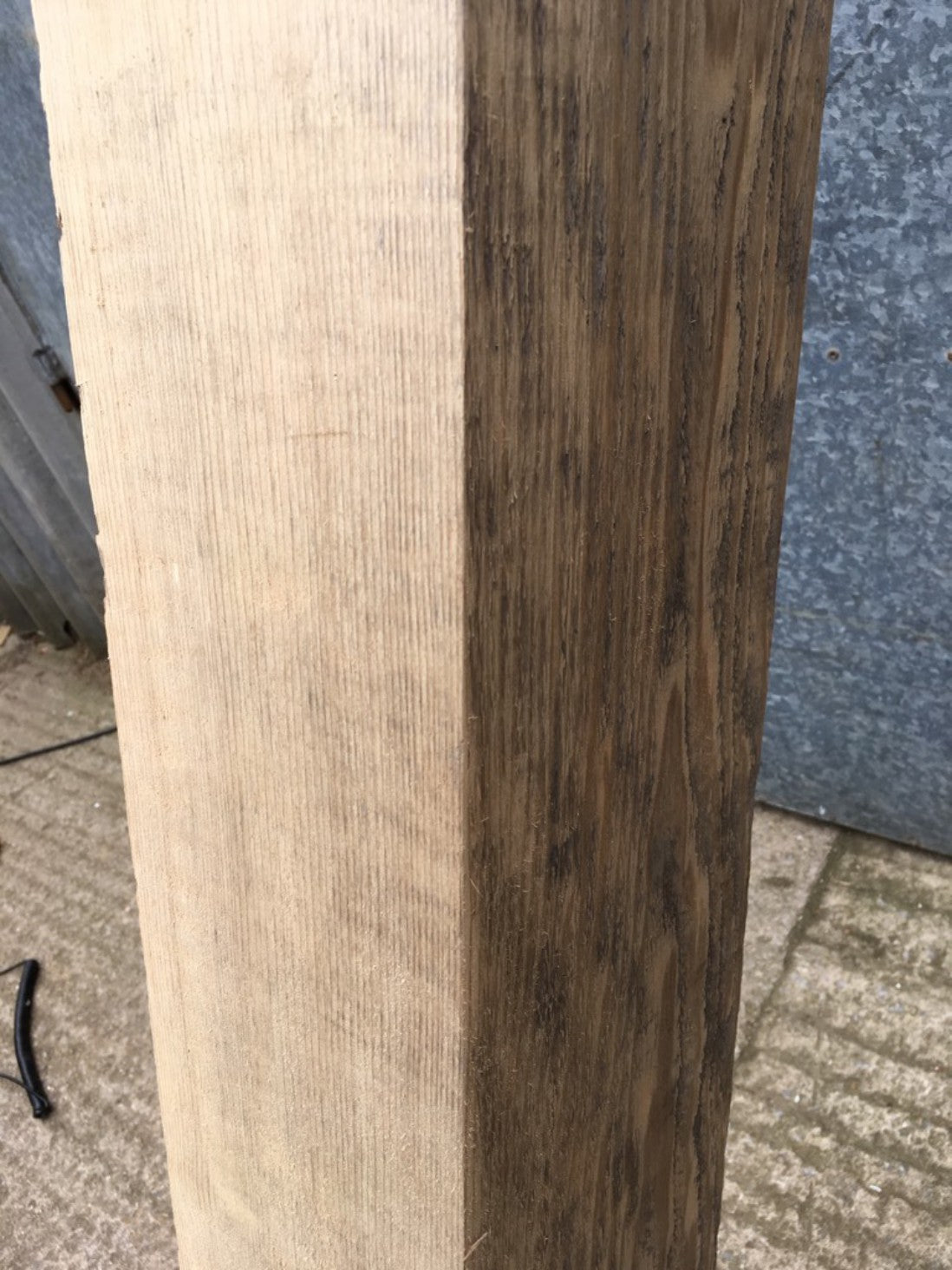 7ft 6 7/8" Or 2.31m Long Reclaimed Old Chunky Pine Beam