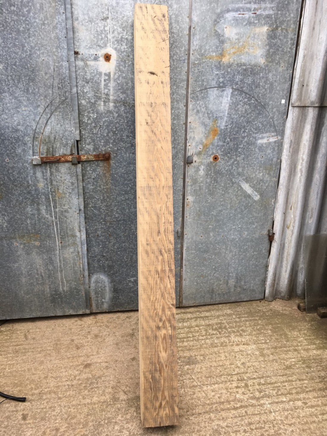 7ft 6 7/8" Or 2.31m Long Reclaimed Old Chunky Pine Beam