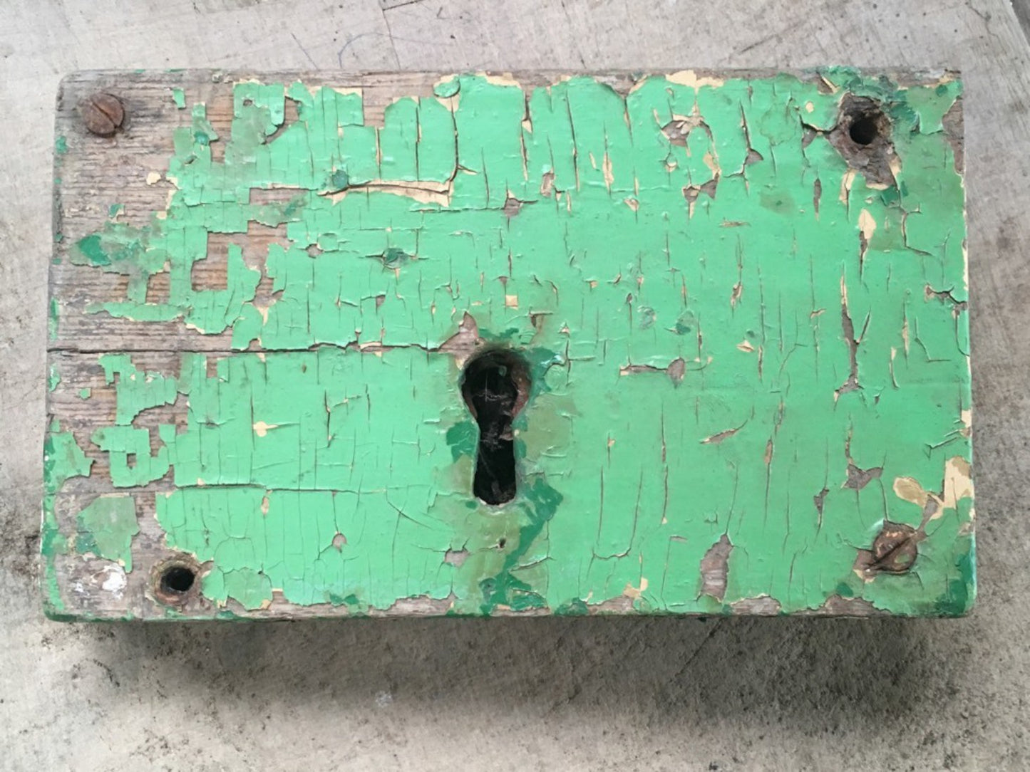 Salvaged Victorian Wooden Casement Door Rim Lock No Key Left Hand
