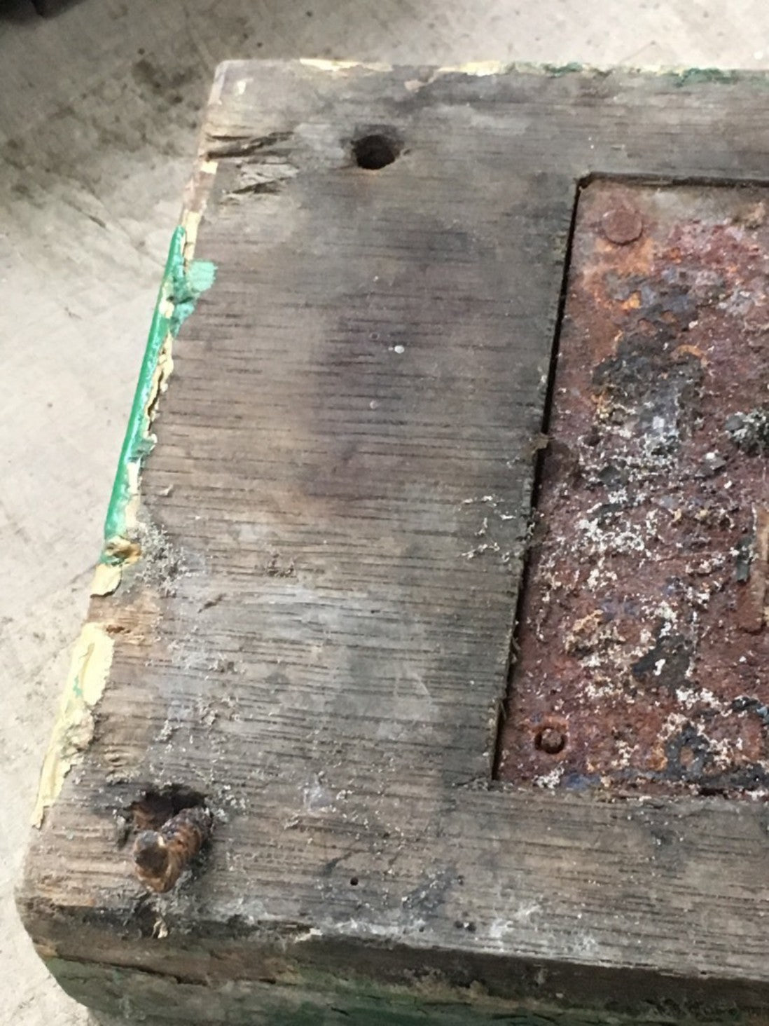 Salvaged Victorian Wooden Casement Door Rim Lock No Key Left Hand
