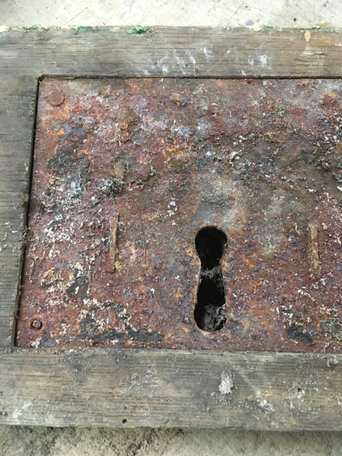 Salvaged Victorian Wooden Casement Door Rim Lock No Key Left Hand