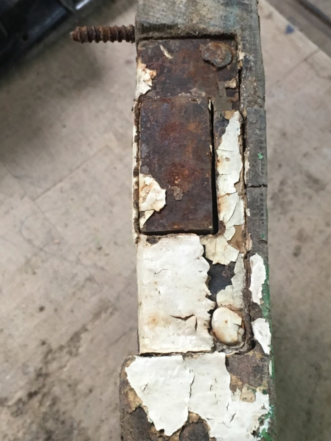 Salvaged Victorian Wooden Casement Door Rim Lock No Key Left Hand