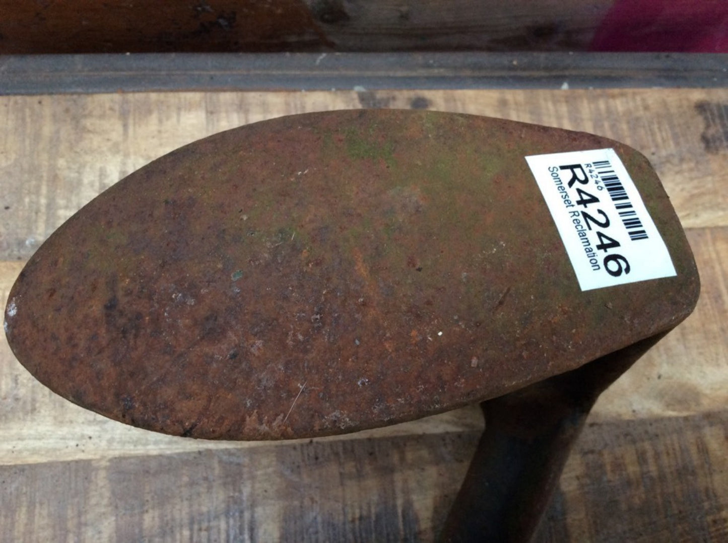 Interesting Salvaged Vintage Old Cast Iron 2 Size Cobbler’s Shoe Horn Last